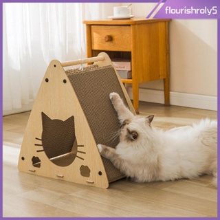 [Flourishroly5] บ้านแมว กระดาษแข็ง ขนาดใหญ่ ขนาดกลาง สําหรับกระต่าย คิตตี้