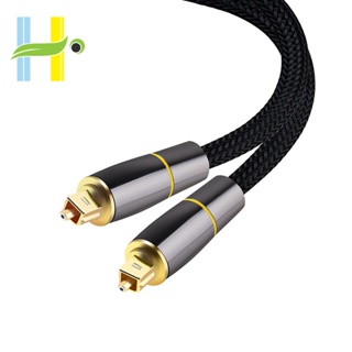 Hifi 5.1 ดิจิทัล SPDIF ไฟเบอร์ Toslink สายสัญญาณเสียงออปติคอล 1 เมตร สําหรับกล่องทีวี PS4 ลําโพง สายซาวด์บาร์ เครื่องขยายเสียงซับวูฟเฟอร์