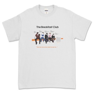 อ่อนนุ่ม 6 เสื้อยืดแขนสั้น พิมพ์ลาย The BREAKFAST CLUB