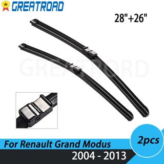 ใบปัดน้ําฝน ด้านหน้า ฝั่งซ้าย และขวา สําหรับ Renault Modus Grand Modus 2004-2013 28 นิ้ว 26 นิ้ว