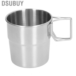 Dsubuy Camping Mug Outdoor Cup 304 Stainless Steel Material for Backpacking