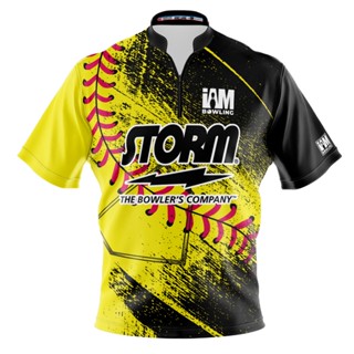 Storm DS เสื้อโปโล แขนสั้น พิมพ์ลายโบว์ลิ่ง 2074-ST 3D