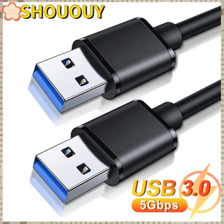 SHOUOUY สายเคเบิลฮาร์ดดิสก์ USB 3.0 ความเร็วสูง แบบสองหัว