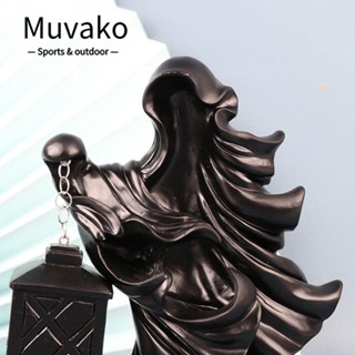 Muvako โคมไฟเรซิ่น รูปผี แม่มด ไร้หน้า ทนทาน ไม่เสียรูปง่าย สําหรับปาร์ตี้ฮาโลวีน