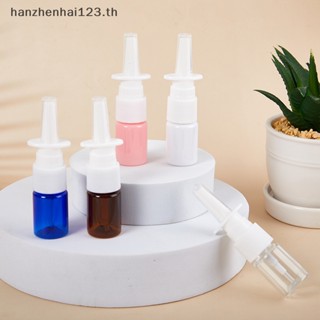 Hanhai ขวดปั๊มพลาสติกใส ทรงสี่เหลี่ยม ขนาด 5 มล. เติมได้ สําหรับใส่จมูก จมูก 1 ชิ้น