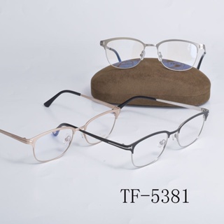 Tom FORD กรอบแว่นตา TF5381 โลหะ ออปติคอล แว่นตา กรอบแบน สด