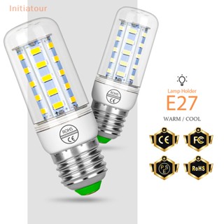 [Initiatour] E27/e14 หลอดไฟ LED 220V ไอซี หลอดไฟข้าวโพด สีขาวเย็น