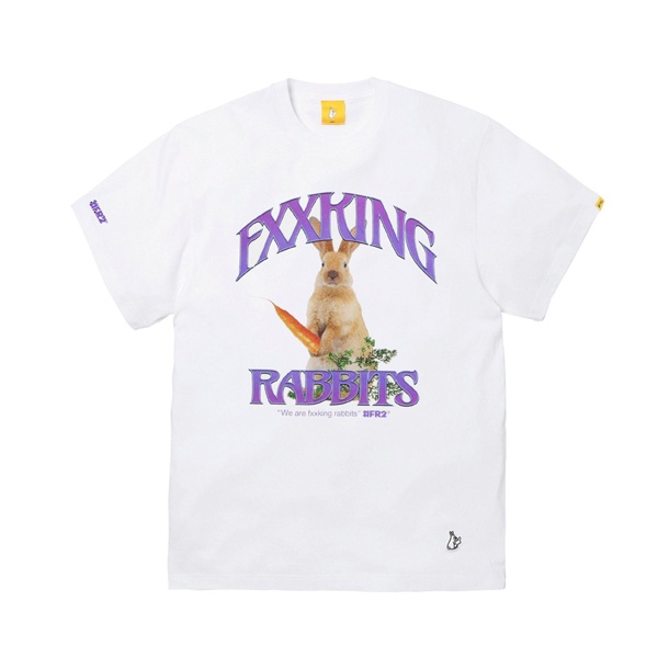 FR2 . เสื้อยืดกระต่ายป่า 男女士宽松短袖口 เสื้อยืดแขนสั้น