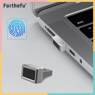 ★ Forthefu ★  - โมดูลปลดล็อกลายนิ้วมือ USB MinI Biometric Scanner Padlock สําหรับแล็ปท็อป