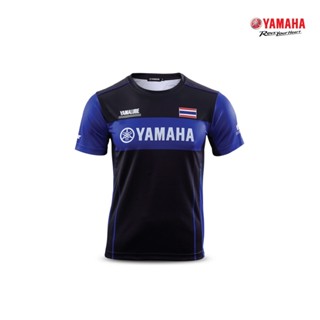 เสื้อยืด พิมพ์ลาย Yamaha Yamaha Corporate สีฟ้า สีดํา 2023