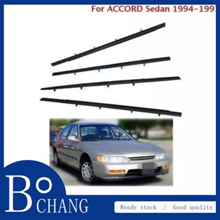 Bochang แถบพลาสติกซีลหน้าต่างรถยนต์ สําหรับ honda Accord SV4 Sedan 1994 1995 1996 1997 4 ชิ้น