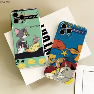 Compatible With Samsung Galaxy A02 A02S A03 A03S A04 A04S A30 A20 A50 A30S A50S เคสซัมซุง สำหรับ Case Tom Jerry เคส เคสโทรศัพท์ เคสมือถือ Shockproof Cases