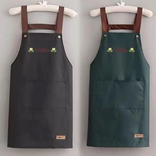 Spot second hair# Oil-proof LOGO-proof waterproof apron stall youth oil-proof and antifouling nail shop catering overalls 8.cc