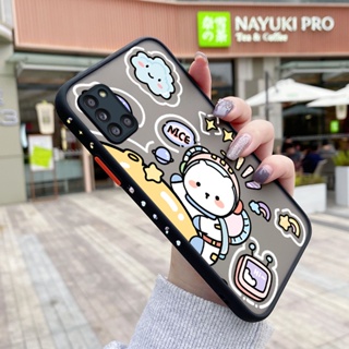 สําหรับ Samsung galaxy A31 M31 Prime เคสการ์ตูน สวย ลายอวกาศ บาง ด้าน ขอบสี่เหลี่ยม ดีไซน์ใหม่ กันกระแทก ฝ้า ใส เคสโทรศัพท์แข็ง