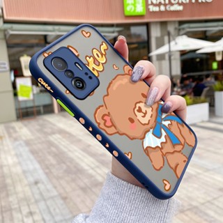 เคสซิลิโคนนิ่ม แบบใส ขอบสี่เหลี่ยม กันกระแทก สําหรับ Xiaomi 12T Pro 11T Pro