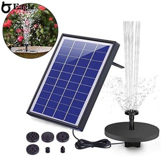 ⭐24H SHIPING⭐Solar Powered Fountain Pump with Battery Backup 6 5W Panel Floating Design