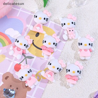 Delicatesun 10 ชิ้น การ์ตูนสัตว์น่ารัก เครื่องประดับเรซิ่น DIY เครื่องประดับ กิ๊บตกแต่งงานฝีมือ ดี