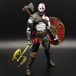 9.9 เหนื่อยมากโมเดลตุ๊กตาฟิกเกอร์ 3 เกม Ares Kratos Kratos แฮนด์เมด 23 ซม. NECA EMAE