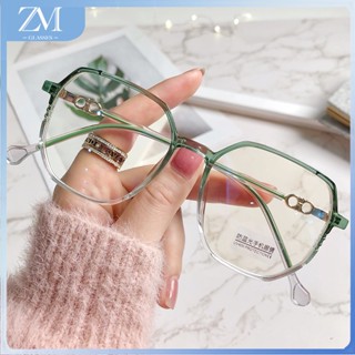 【ZM Glasses】แว่นตาสายตาสั้น ทรงกลม ป้องกันแสงสีฟ้า เกรด -100 150 200 250 300 350 400 สไตล์เกาหลี สําหรับผู้หญิง นักเรียน 108