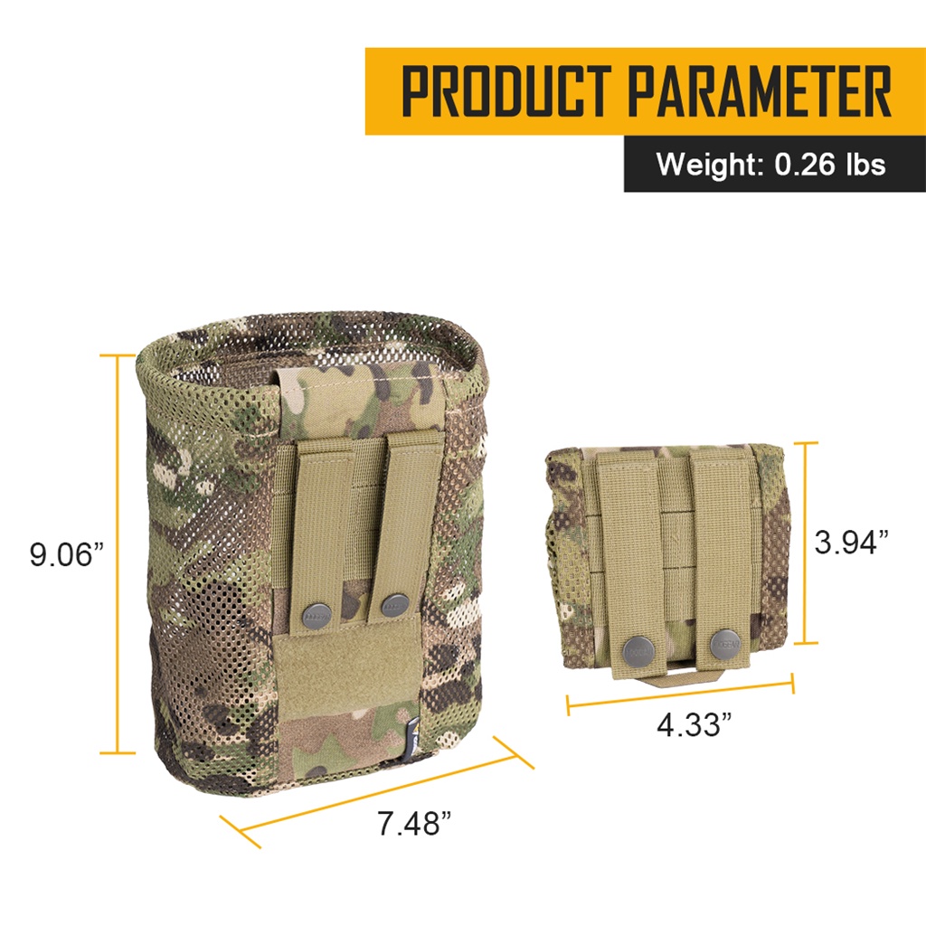 Idogear กระเป๋าตาข่าย แบบม้วนเก็บได้ สําหรับรีไซเคิล 3595 - รูปที่ 4