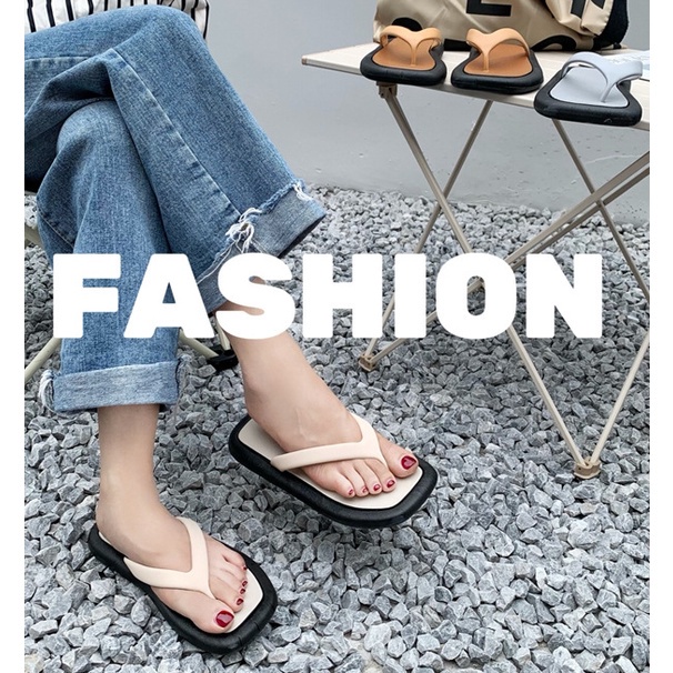 ส่งเร็ว🚚รองเท้าหูคีบ รองเท้าแตะผู้หญิง ins ใส่สบาย กันลื่น มินิมอล รุ่นใหม่ นำเข้าราคาถุก T-097 - รูปที่ 7