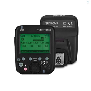 YONGNUO YN560-TX PRO 2.4G On-camera Flash Trigger Speedlite Wireless Transmitter with LCD Screen Replacement for  DSLR Camera for YN862C/YN968C/YN200/YN560III/YN560IV/YN860Li