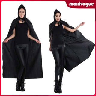 [Maxivogue] เสื้อคลุมแม่มด มีฮู้ด แบบนิ่ม ทนทาน สําหรับปาร์ตี้ฮาโลวีน