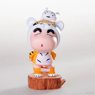 โมเดลฟิกเกอร์ Jason Crayon Shin-chan Tiger สีขาว เหมาะกับของขวัญ สําหรับตกแต่งบ้าน เก็บสะสม