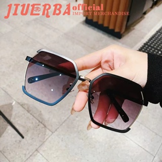 JIUERBA ใหม่ แว่นตากันแดด ไร้ขอบ ป้องกันรังสียูวี UV400 แฟชั่นฤดูร้อน สําหรับผู้ชาย และผู้หญิง