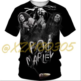 (ทั้งหมดในสต็อก Xzx180305)Bob Marley Buffalo Soldier เสื้อเชิ้ต ลายเดรดล็อก สไตล์วินเทจ 3D 04