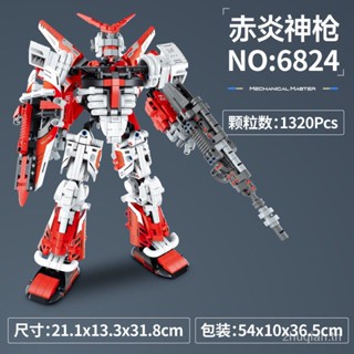 New products special offer Wanzhi jixie master robot 6821-6824 mecha warrior compatible Lego boys and girls puzzle assembly