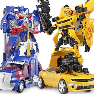 New goods special hand-made deformation toys super large bumblebee police car dinosaur robot model King Kong boy children genuine