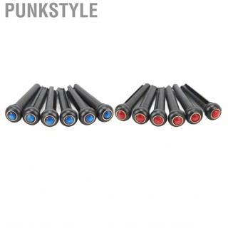 Punkstyle 6Pcs Black Guitar Bridge Pin Kit Decorative Robust Clarity Increasing US