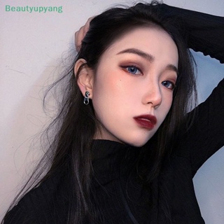 [Beautyupyang] ต่างหูสตั๊ด มีซิป เครื่องประดับแฟชั่น สไตล์เกาหลี ฮิปฮอป สําหรับผู้หญิง 1 คู่