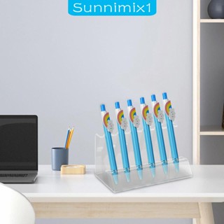 [Sunnimix1] ชั้นวางปากกาอะคริลิคใส แนวตั้ง สําหรับตั้งโต๊ะ