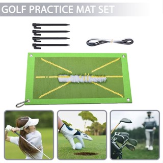 Golf Training Mat for Swing Detection Batting Practice Hitting Aid Game Pad