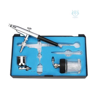 [mjia] Airbrush  Gravity and Siphon Feed Airbrush 0.3mm Nozzle 22cc &amp; 7cc Cups for Cake Decorating Model Painting