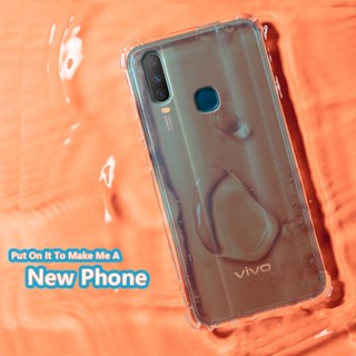 เคสโทรศัพท์มือถือ ยางนิ่ม แบบใส กันกระแทก สําหรับ Vivo Y3 Y3s Y12 Y15 Y17 1902 1904 1940