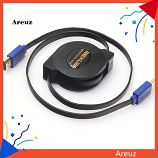 สายเคเบิล HDMI ตัวผู้ เป็นตัวผู้ ความเร็วสูง พับเก็บได้ สําหรับกล้องดิจิทัล แท็บเล็ต พีซี