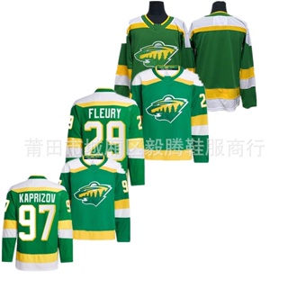 เสื้อกีฬาแขนสั้น ปักลายทีม Nhl Hockey Jersey Wilderness Team Jersey สําหรับผู้ชาย