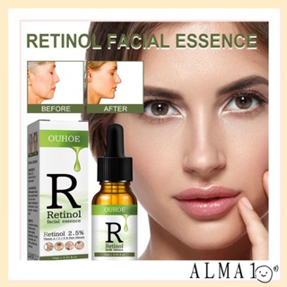 Alma Retinol Oil, Whitening Vitamin A C E Retinol เซรั่มบํารุงผิวหน้า, กระชับ และซ่อมแซมผิว จางลง ริ้วรอยแห้ง ชุ่มชื้น ออร์แกนิก เอสเซ้นบํารุงผิวหน้า