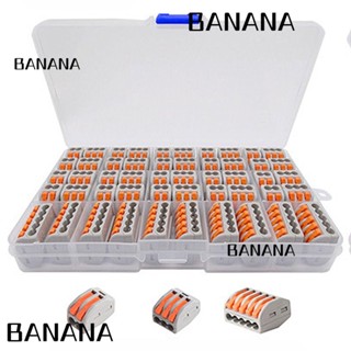 Banana1 ตัวเชื่อมต่อสายไฟ 2 3 5 พอร์ต สีส้ม ทนทาน 50 ชิ้น