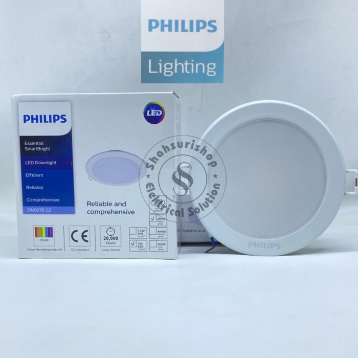 Putih Philips LED DN027B GEN2 7W 7W WATT DOWNLIGHT PANEL 4 นิ ้ ว - สีขาว
