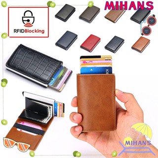 Mih กระเป๋าสตางค์อลูมิเนียม อเนกประสงค์ RFID Blocking