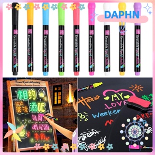 Daphs ปากกาชอล์กเหลว ไร้ฝุ่น กระดาน Led เขียนกระดานดํา กราฟฟิตี ศิลปะ ปากกามาร์กเกอร์