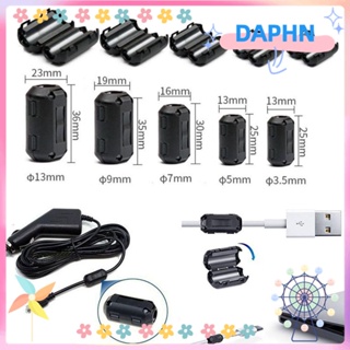 Daphs แคลมป์กรองเสียง EMI RFI ความถี่สูง นิกเกิลซิงค์ สีดํา สําหรับสายเคเบิล 3.5 5 7 9 13 มม.