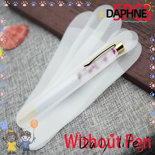 DAPHNE กระเป๋าดินสอ ทรงกลม โปร่งแสง สีพื้น 5 ชิ้น