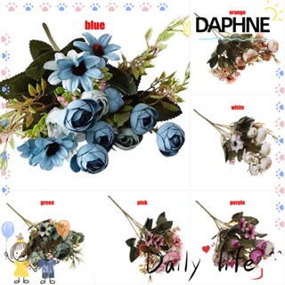 DAPHNE ช่อดอกเดซี่ปลอม แฮนด์เมด DIY สําหรับงานแต่งงาน ปาร์ตี้ 1 ช่อ