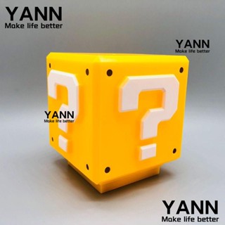 Yann1 โคมไฟตั้งโต๊ะ Led พลาสติก ลายอิฐน่ารัก ชาร์จ USB 10 ซม. ของขวัญคริสต์มาส