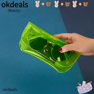 OKDEALS กระเป๋าใส่แว่นตากันแดด แบบใส